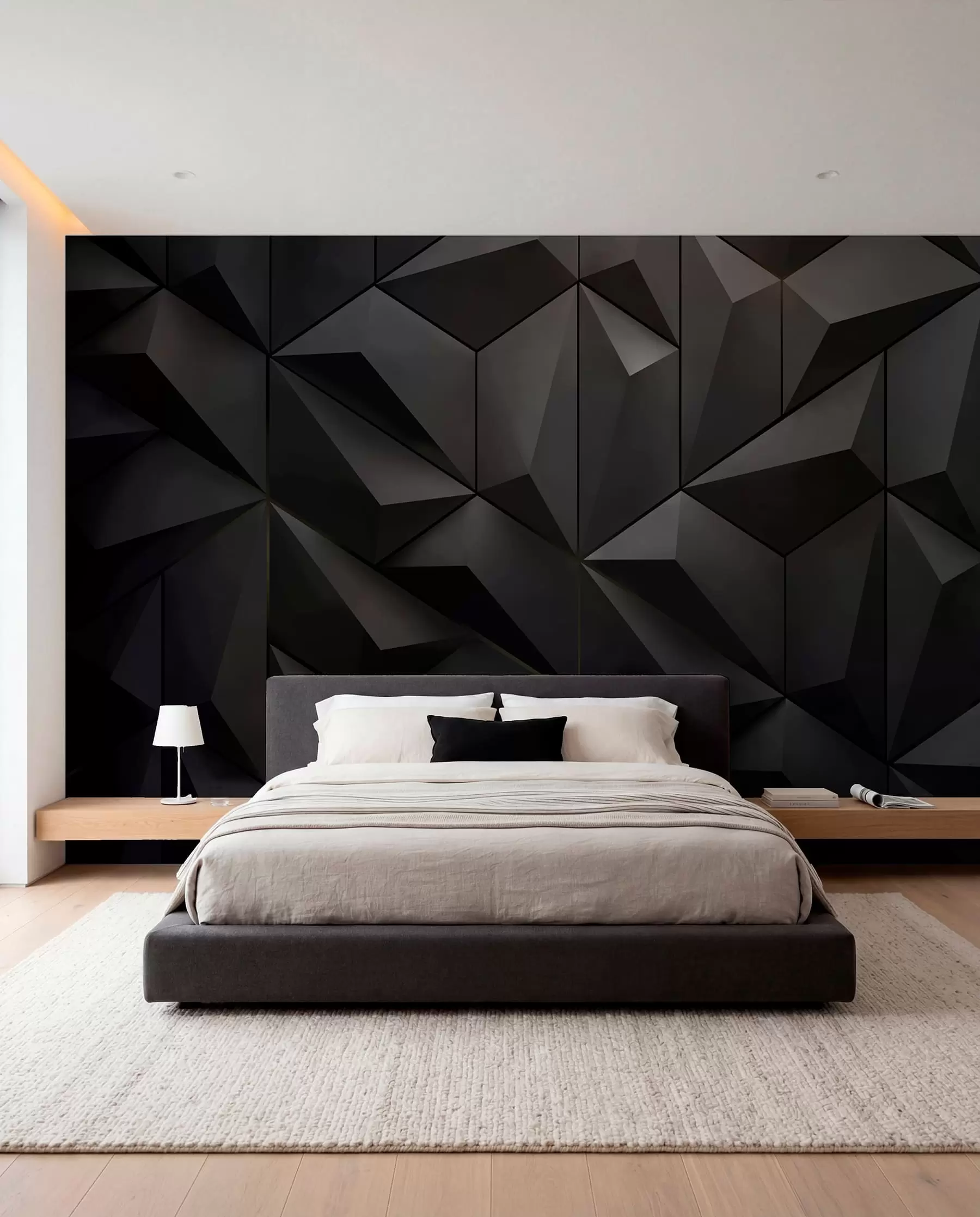 Murale Facettes noires u79936