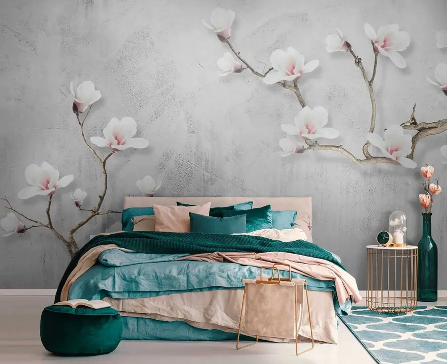 fototapeter Blomstrende magnolie u04201