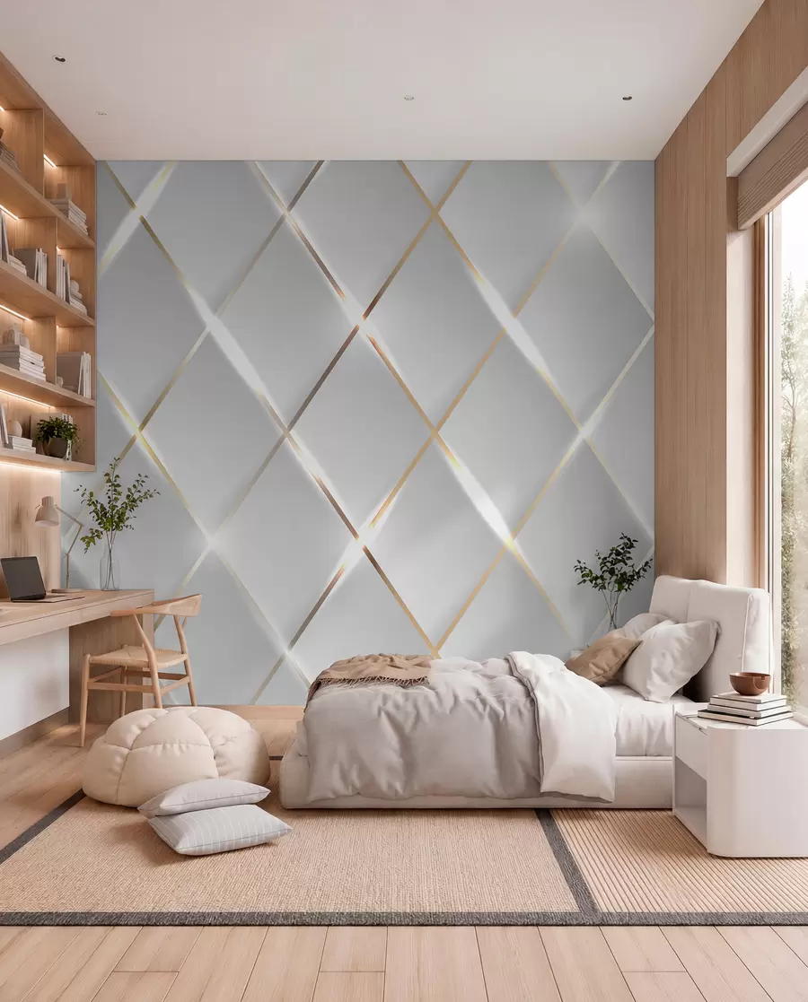 Murale Losanges lumineux u06014