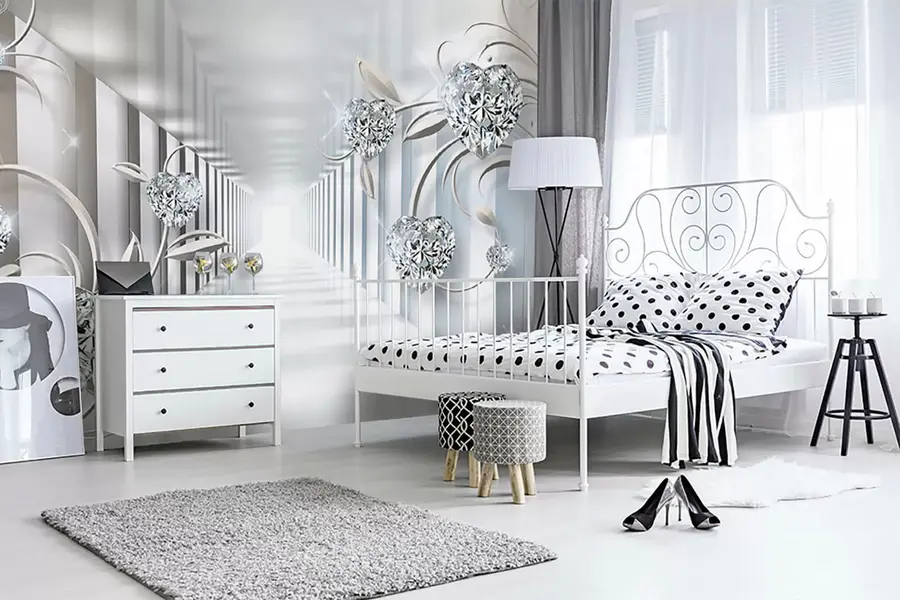 Murale Cœurs de diamant dans le tunnel u07513