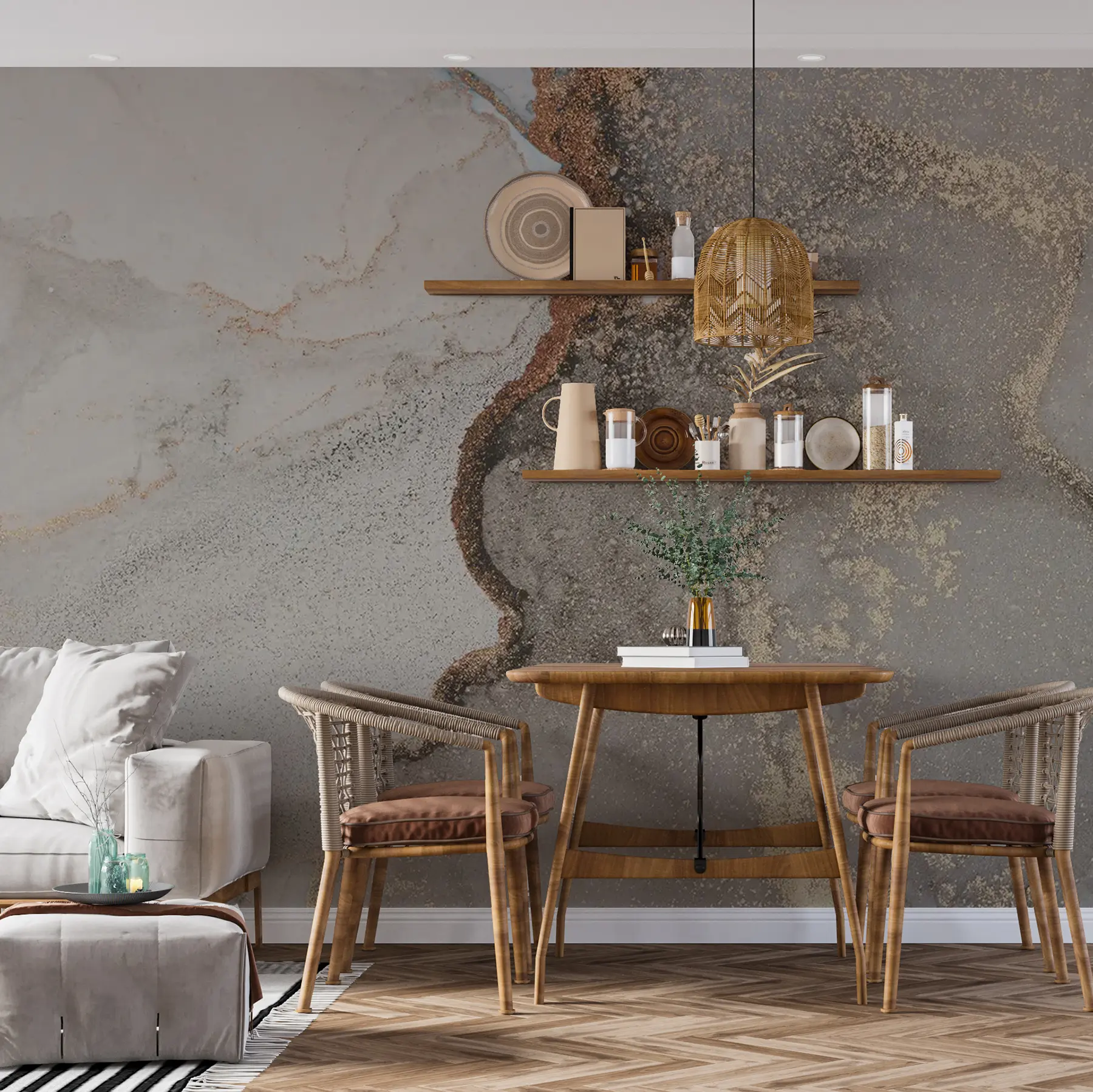 Fototapete Graue Flüssigkeit u08653