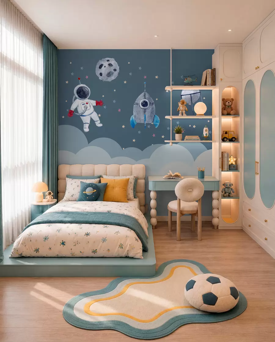 Fototapete Kleine Astronautencrew u09813