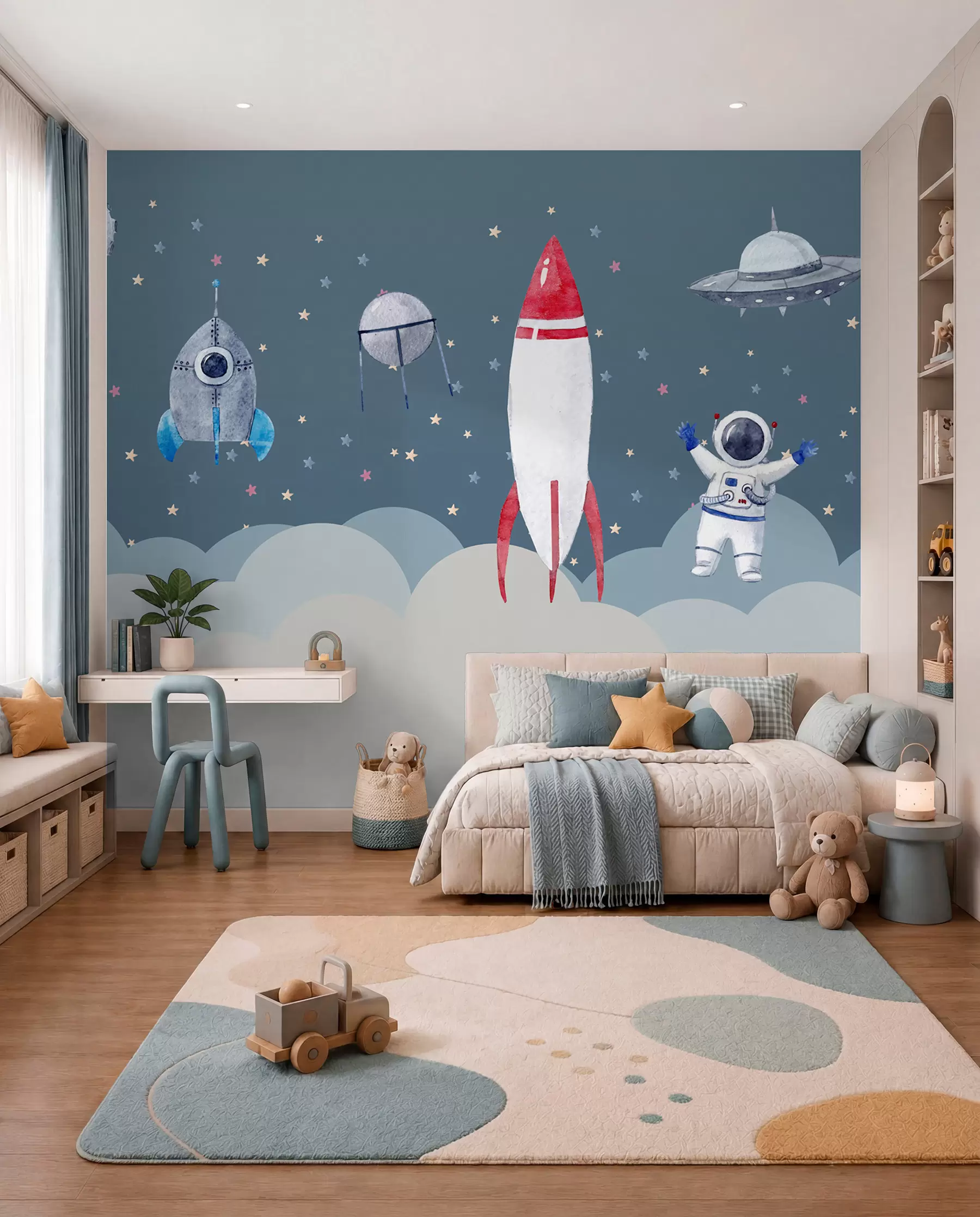 Fototapete Kleine Astronautencrew u09813