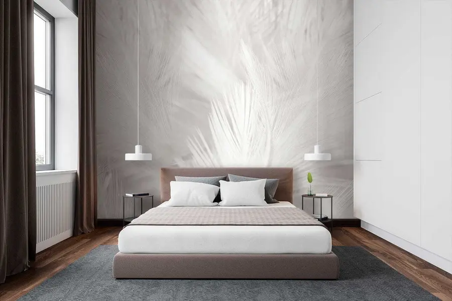 Fototapete Weiße Federn u15622