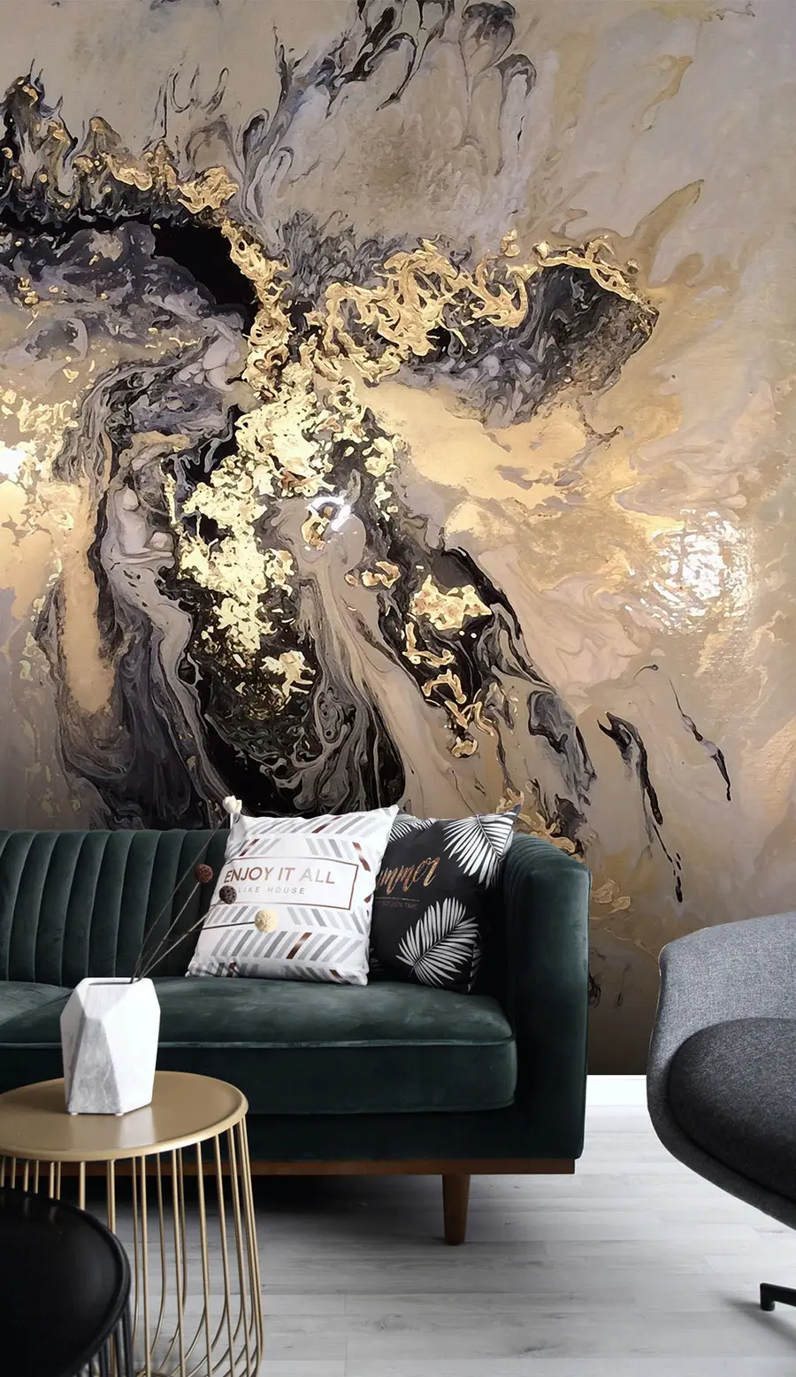 Murale Art abstrait, liquide, fluide u16941
