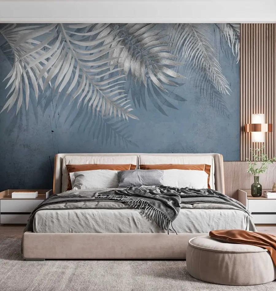 Murale Mur vintage avec des feuilles u18312