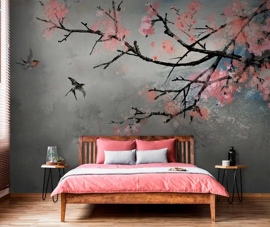 Murale Branche fleurie u21853