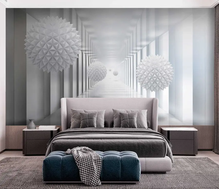 Fototapete Bälle im Tunnel u24571