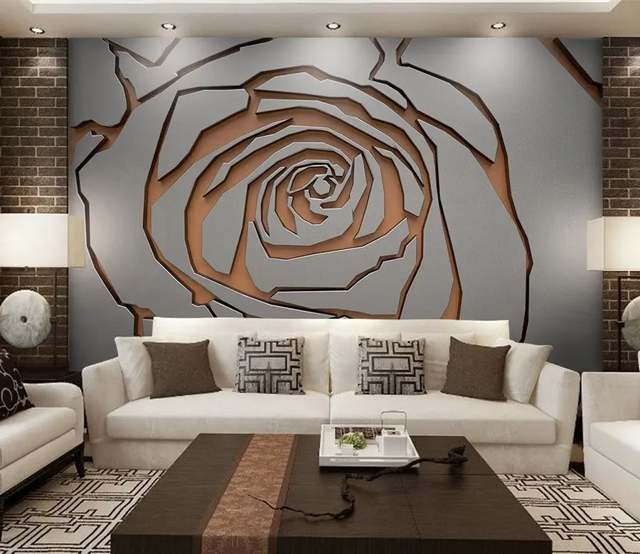 Fototapete Metallische Rose u25163