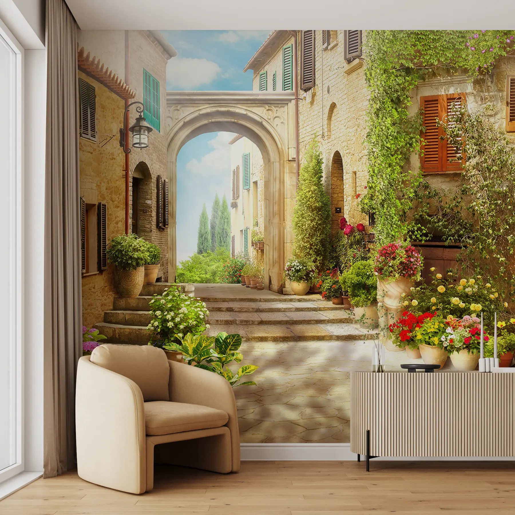 Murale Rue confortable u25419