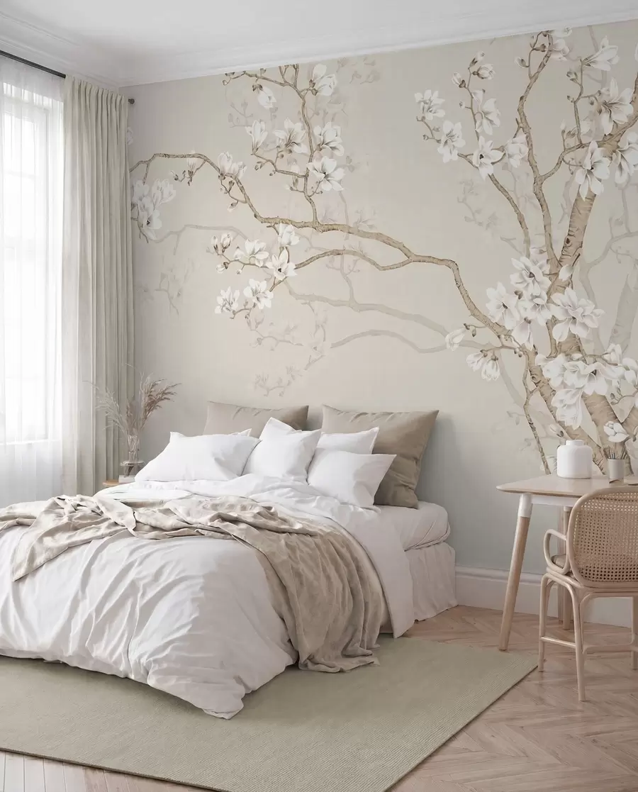 Murale Oiseaux parmi les fleurs u25842