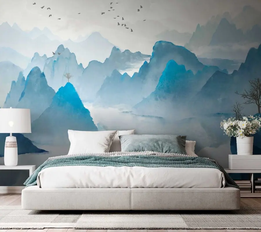 Murale Montagnes bleues u32523