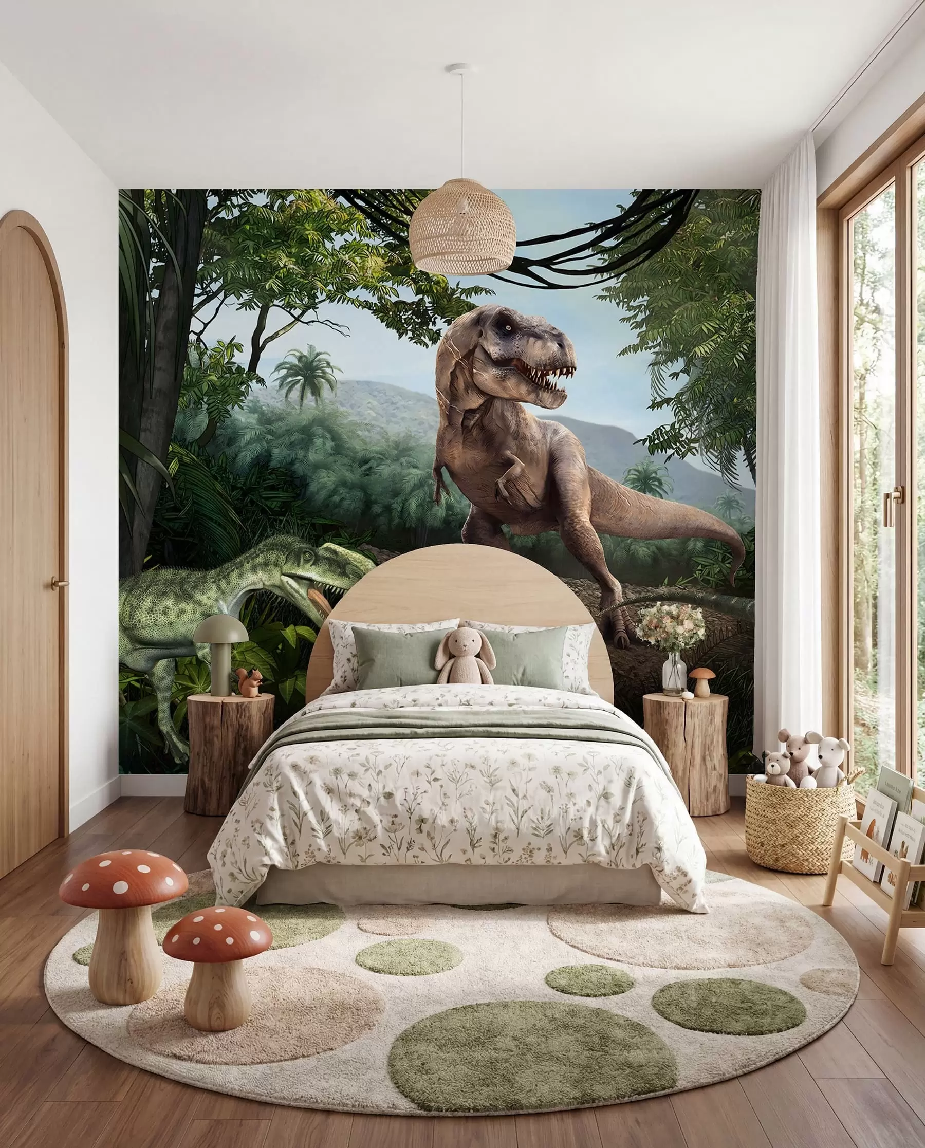 Fototapete Dinosaurier im Dschungel u36756