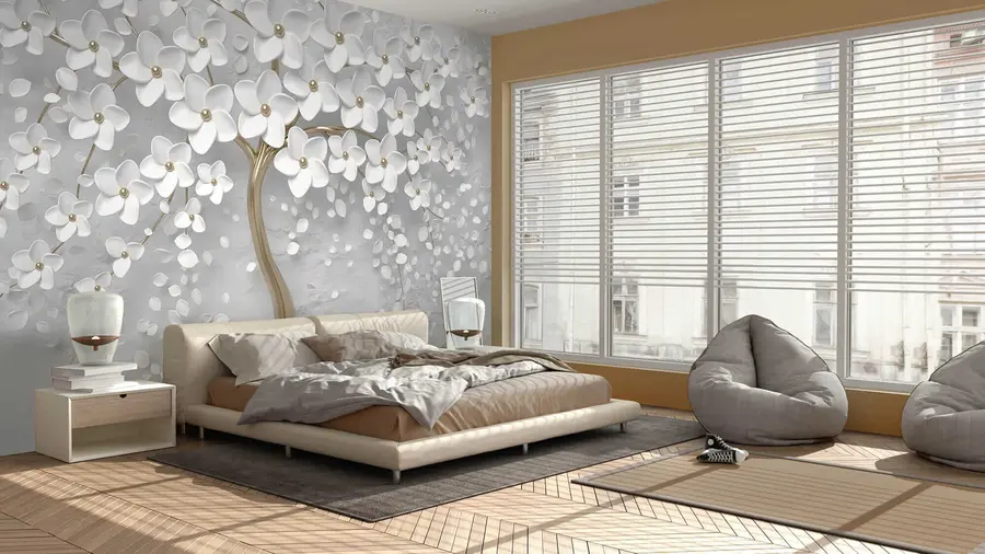 Fototapete Blühender Baum mit großen Blüten u37065