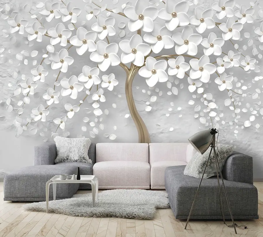 Fototapete Blühender Baum mit großen Blüten u37065