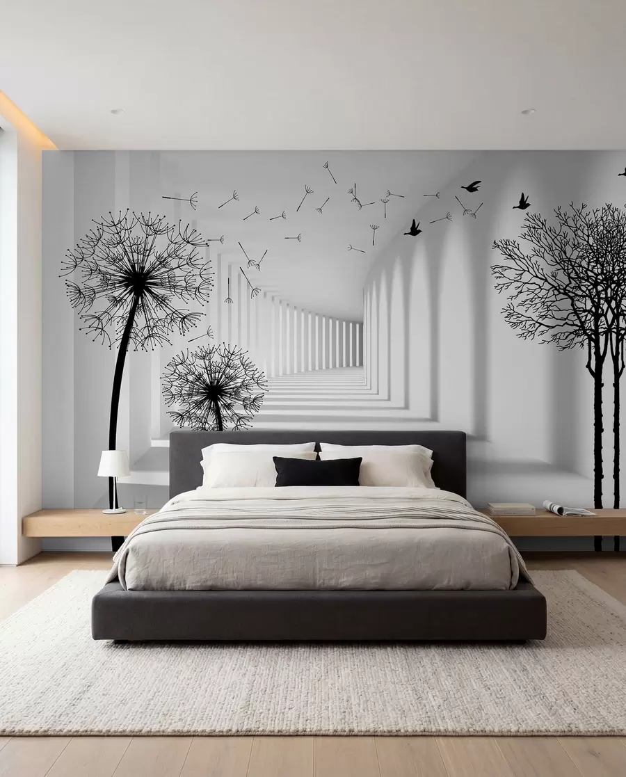 Murale Portail de pissenlits u37803