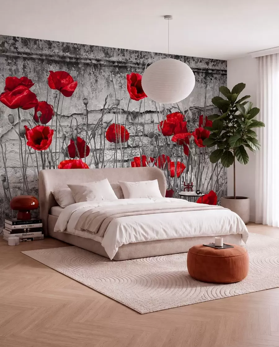 fototapeter Blomst, farverighed og plante u40552