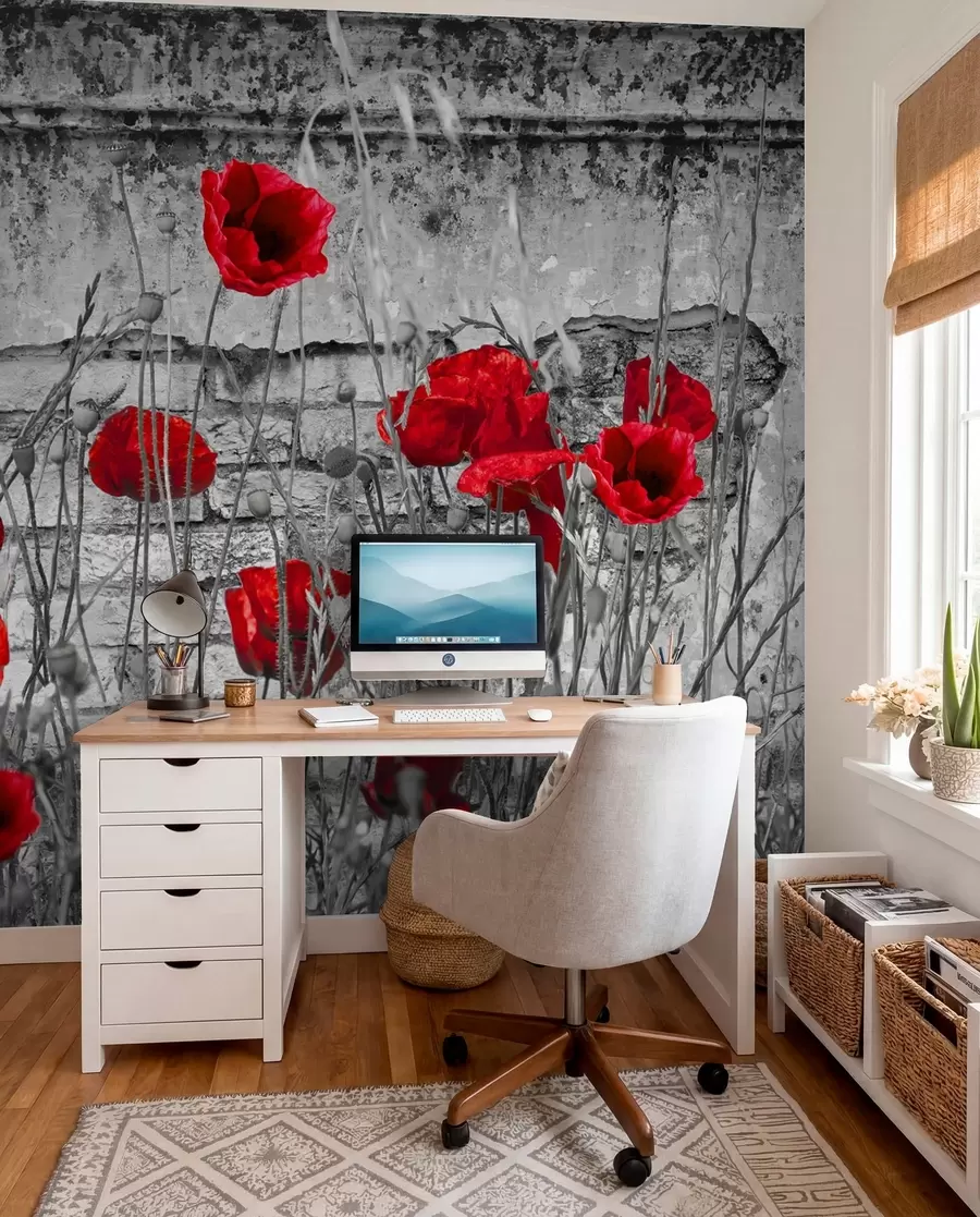 fototapeter Blomst, farverighed og plante u40552