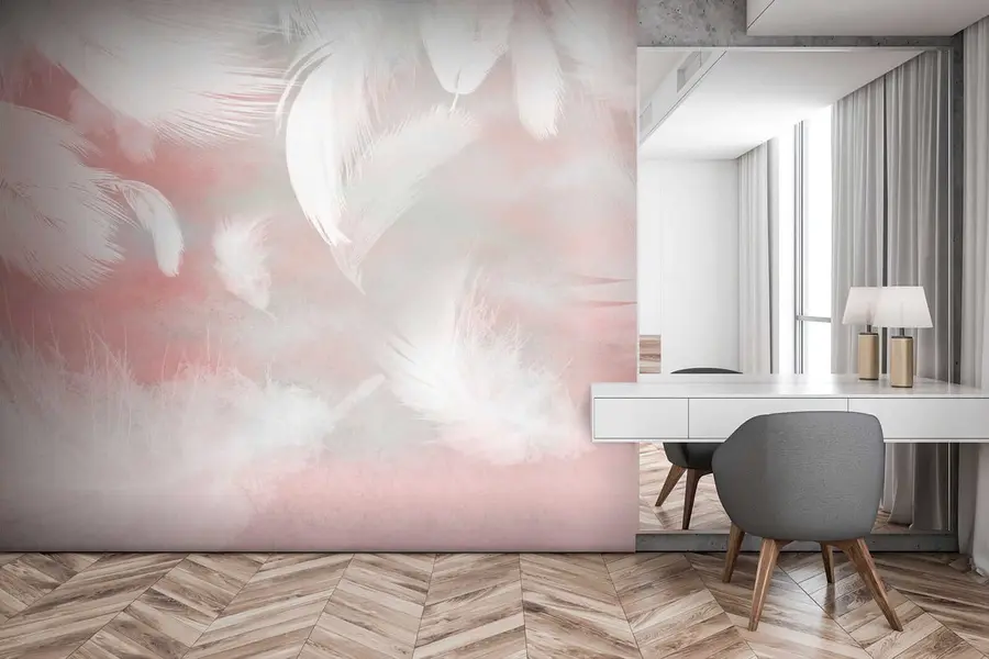 fototapeter Lyserød, sky og kunst u41755