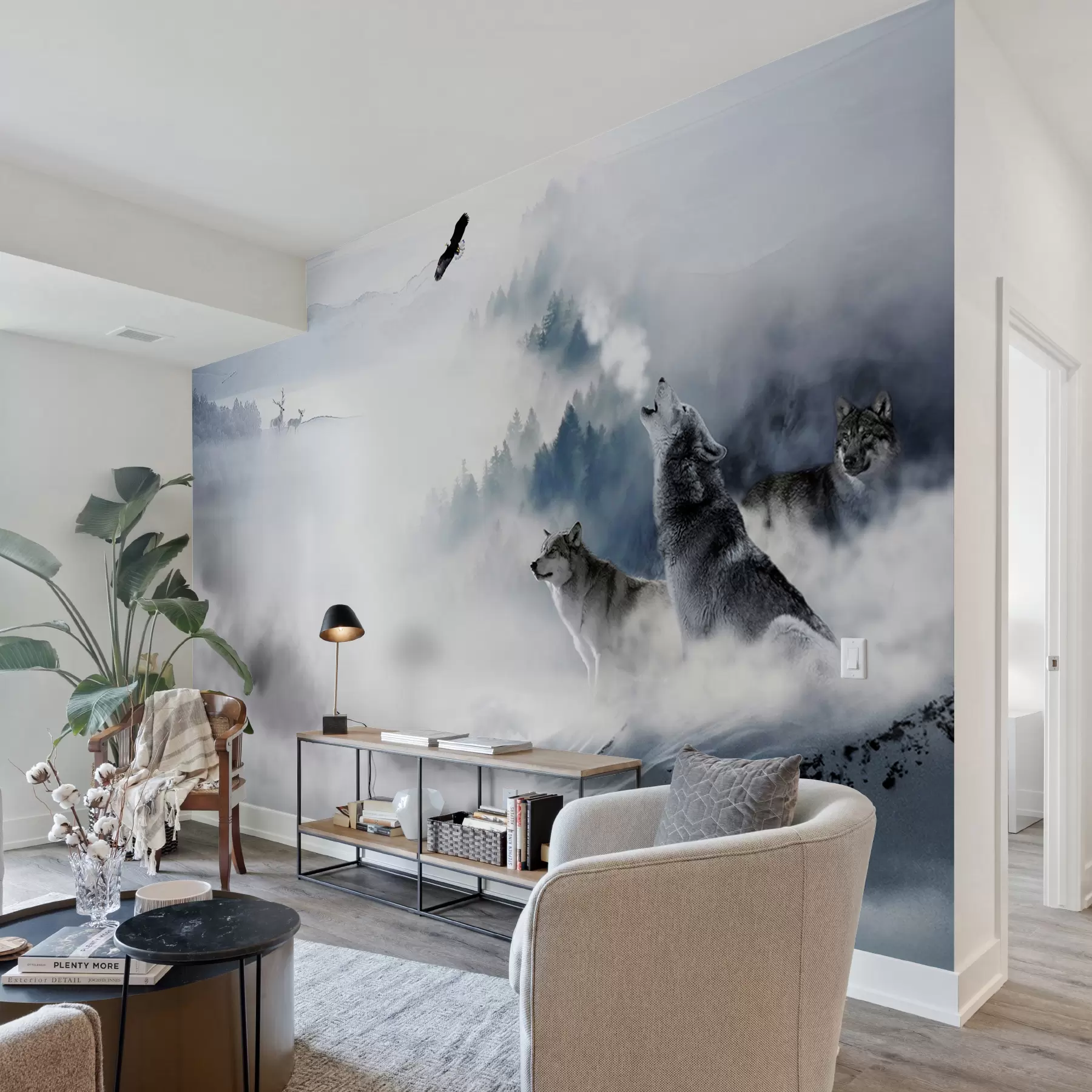 Fototapete Wölfe im Wald u42161