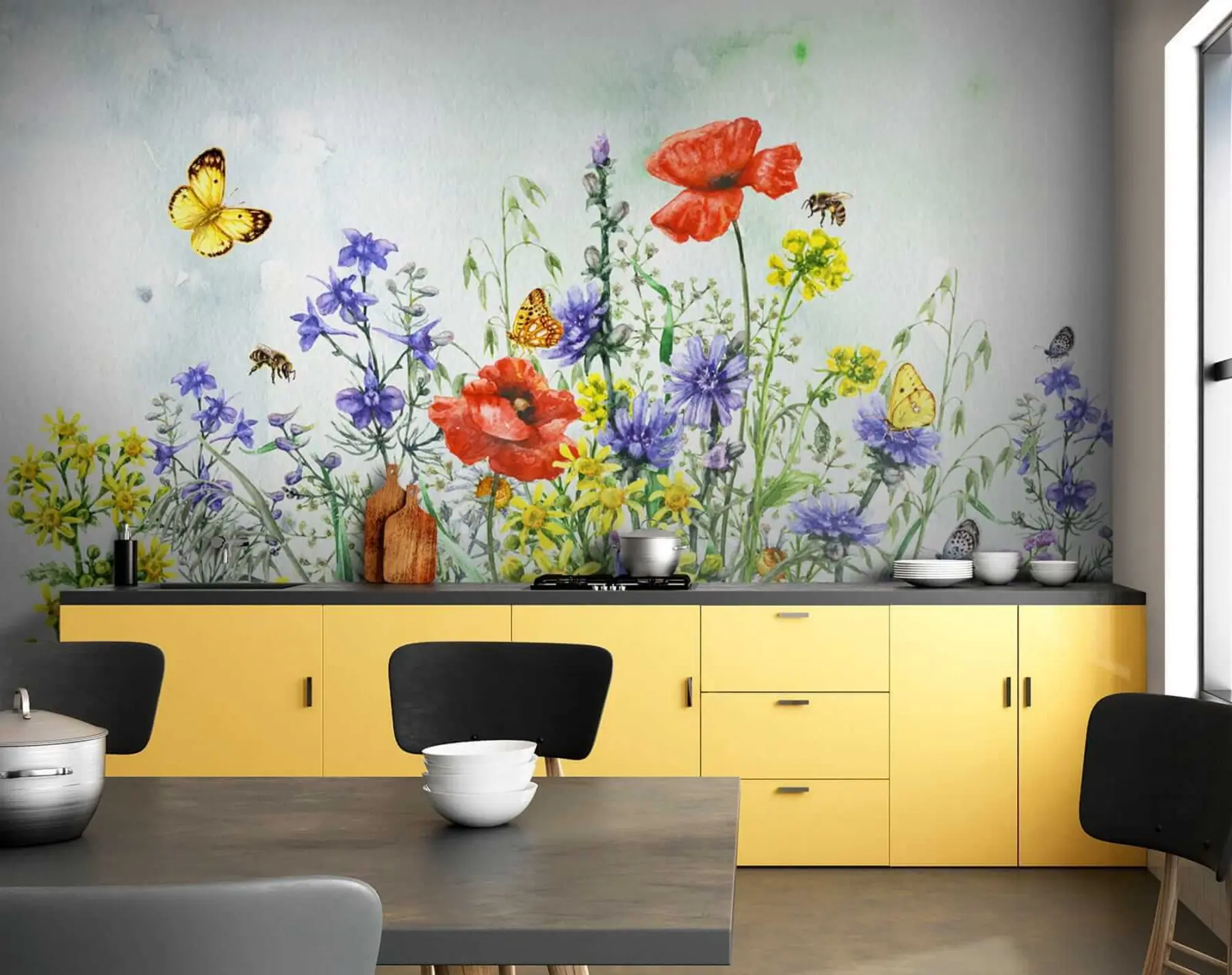 Murale Bouquet d'été u43104