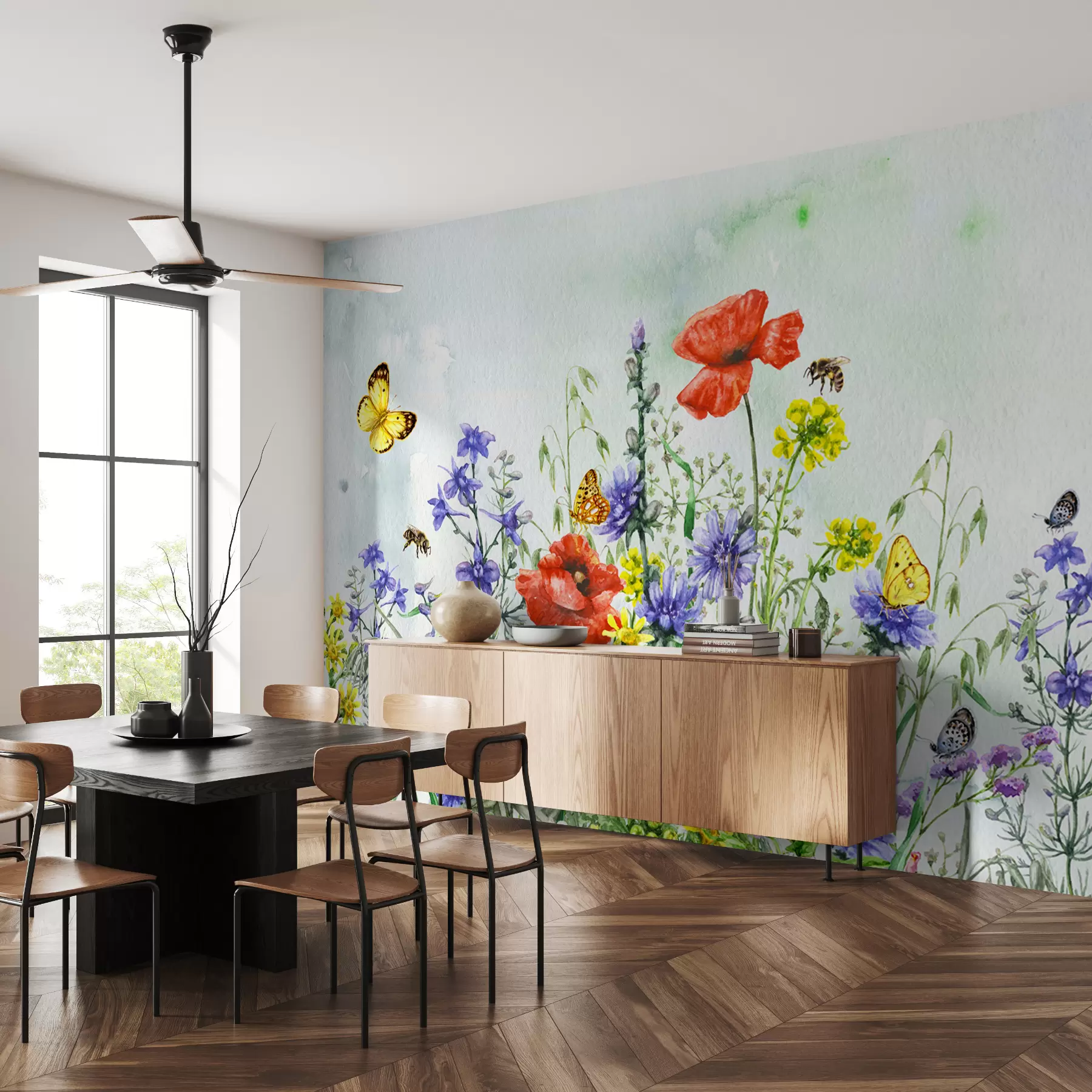 Murale Bouquet d'été u43104