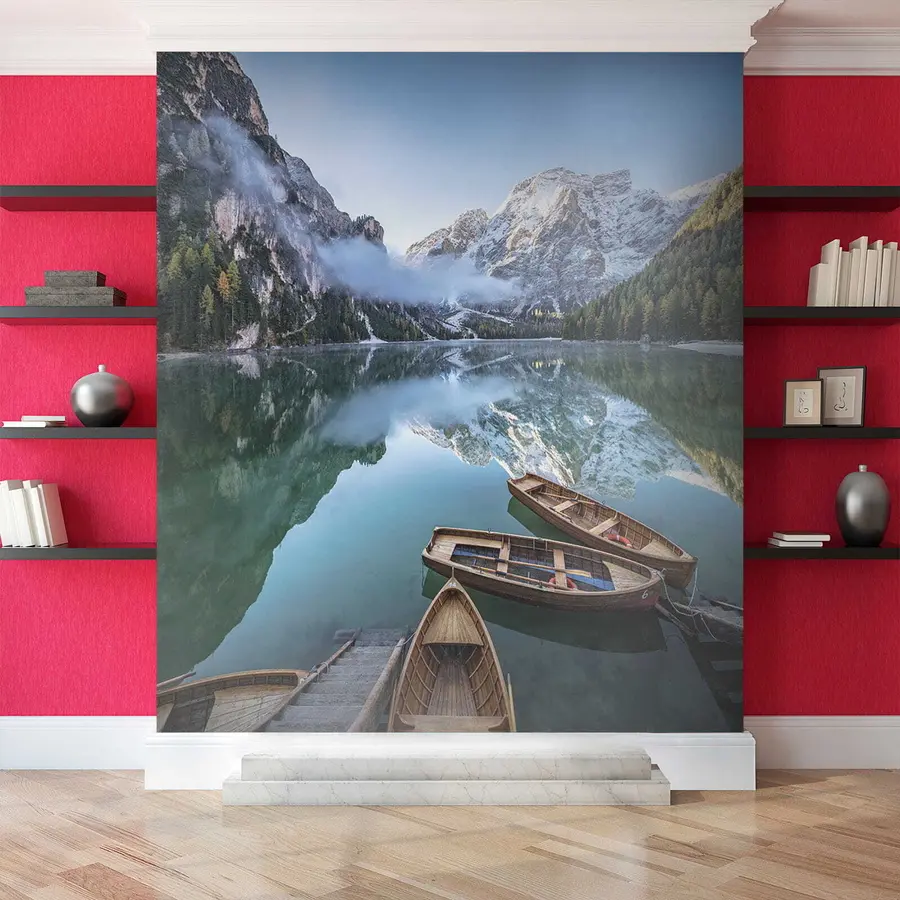 Murale Paysage avec des bateaux u44826