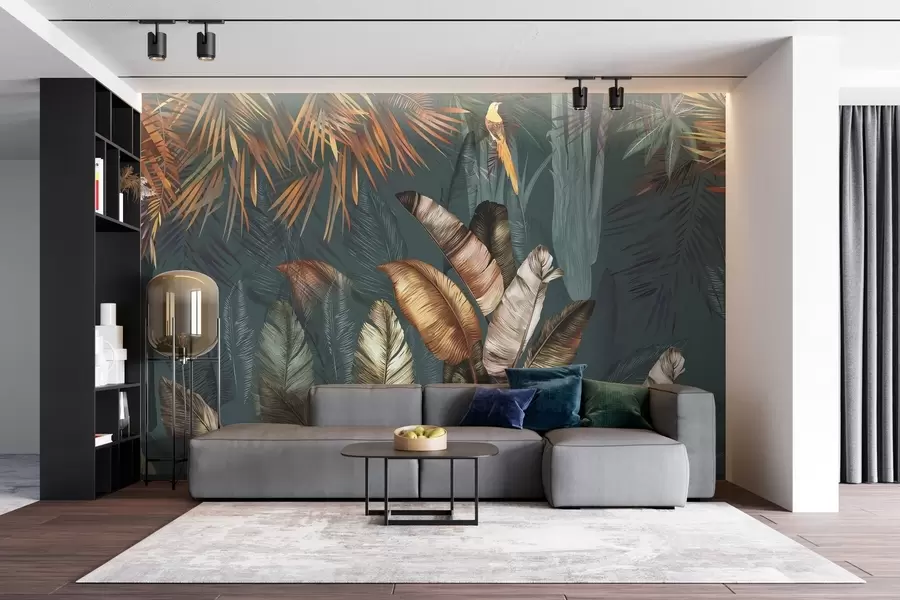 Murale Jungle tropicale lumineuse u50468