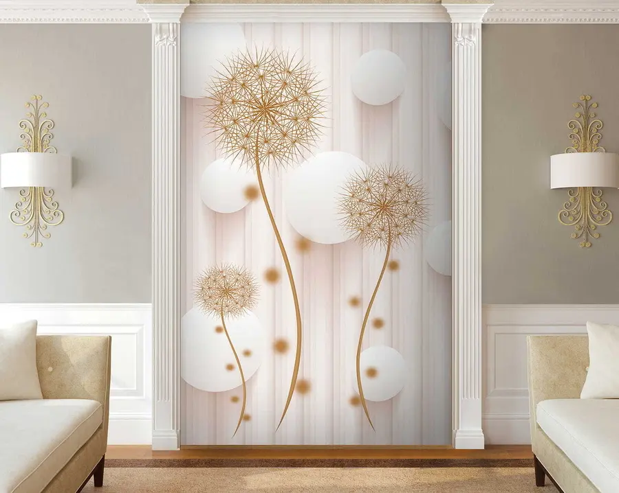 Fototapete Kugeln und Löwenzahn u52503