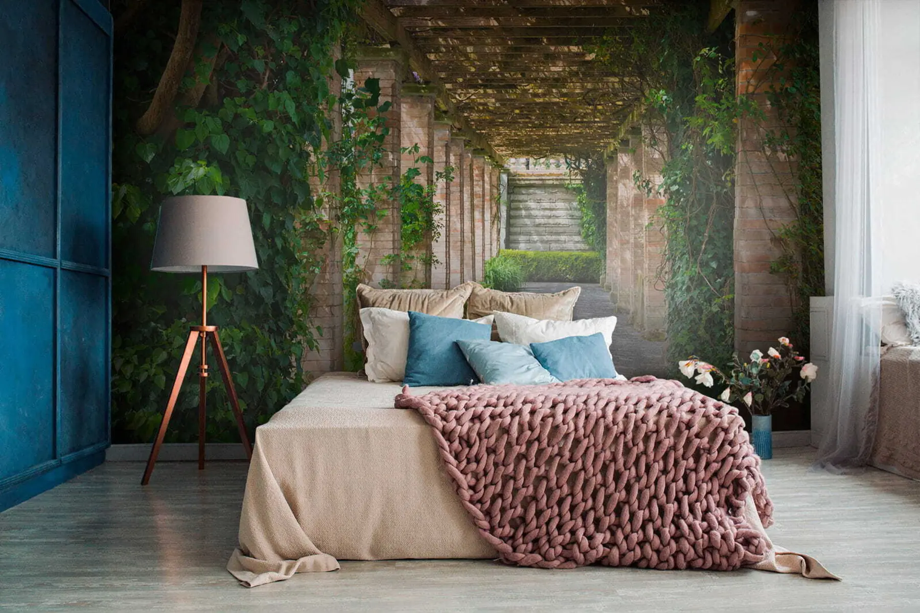 fototapeter Italiensk gårdhave u53299