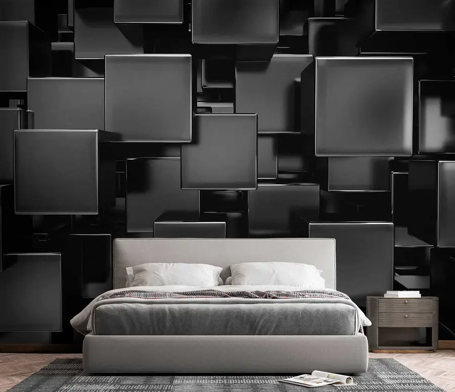 Fototapete Eloxierte Titanwürfel u53412