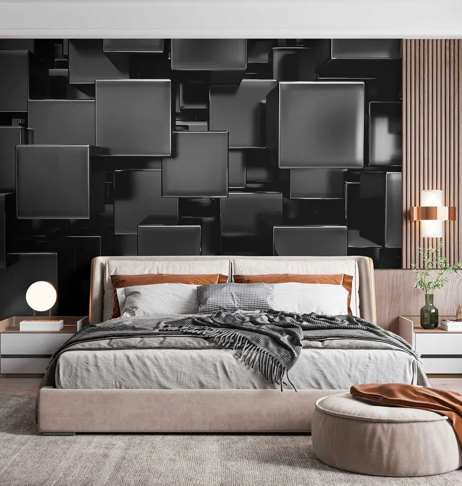 Fototapete Eloxierte Titanwürfel u53412