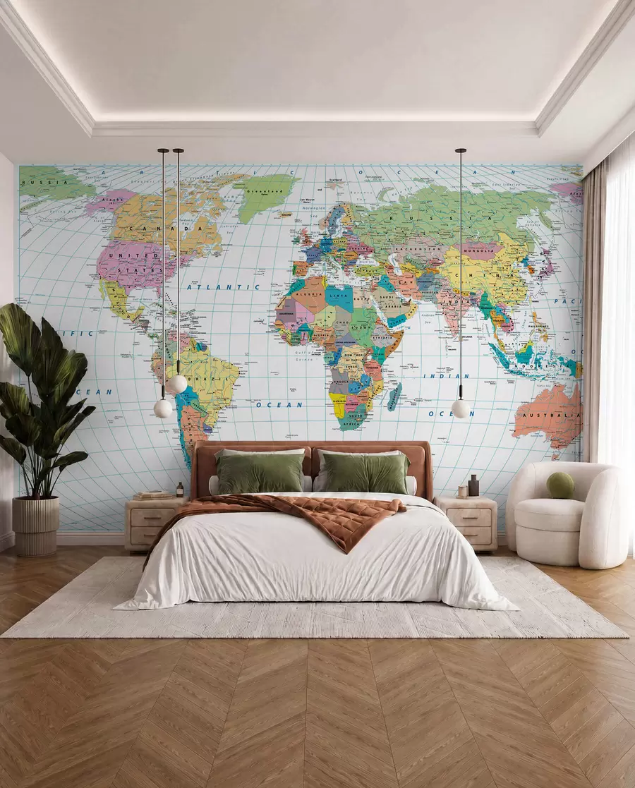 Murale Carte du monde u53652