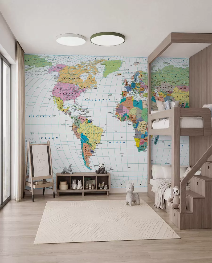 Murale Carte du monde u53652