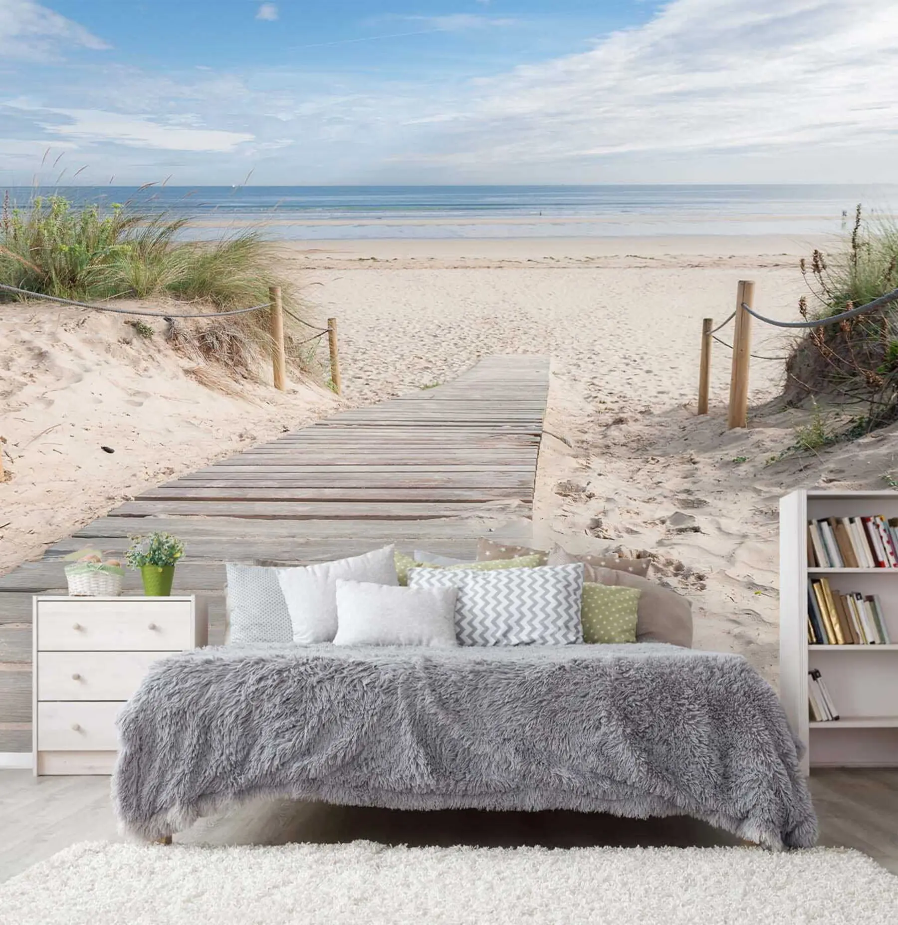 Murale Chemin vers la plage de sable u54357