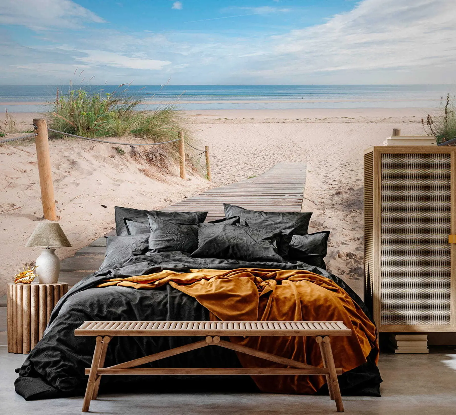 Murale Chemin vers la plage de sable u54357