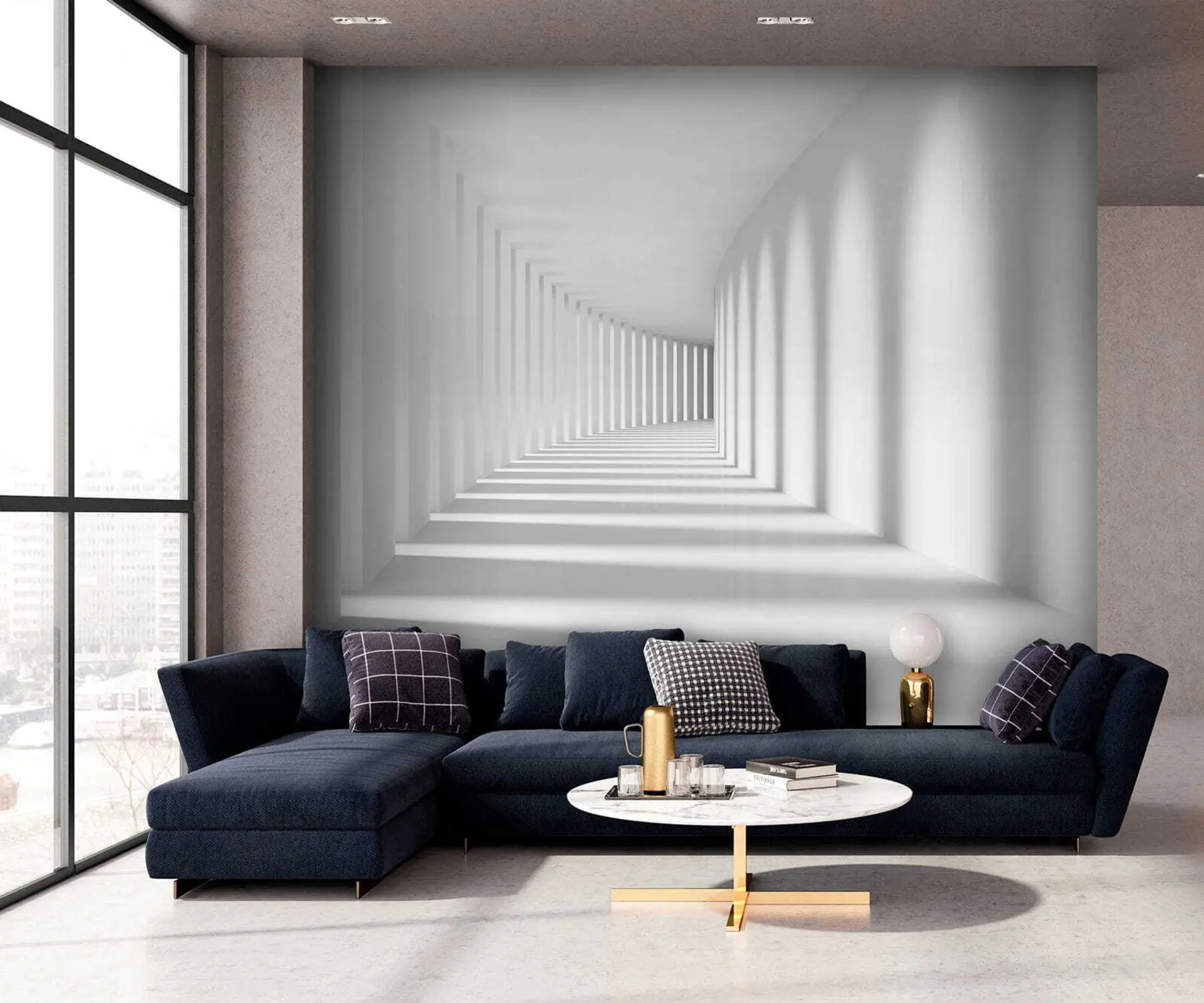 fototapeter Grå, kunst og parallel u55301