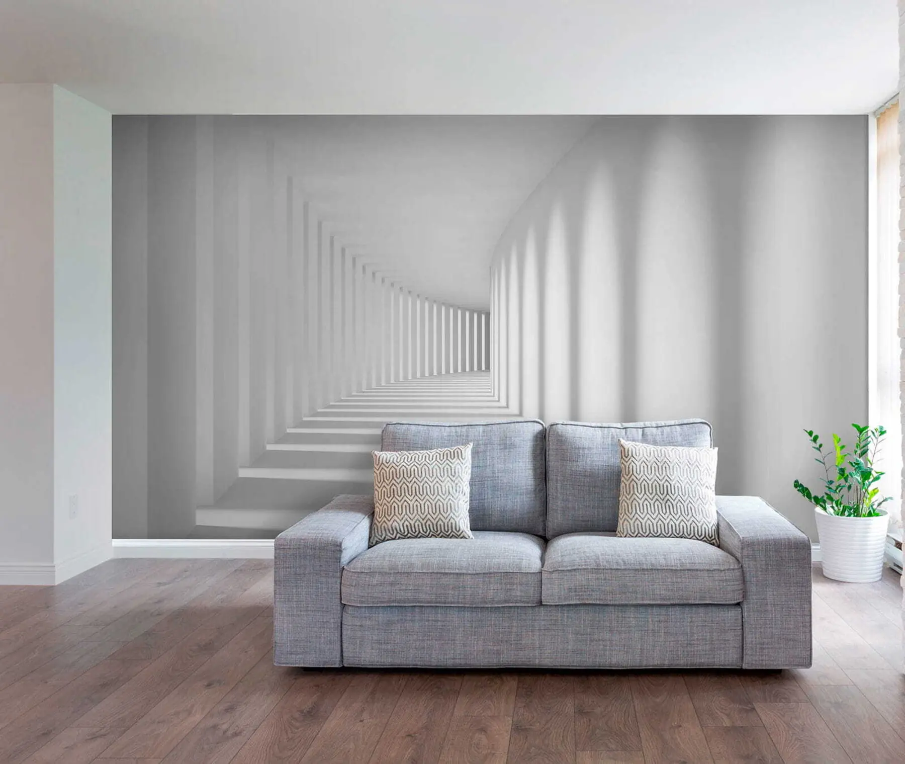 fototapeter Grå, kunst og parallel u55301