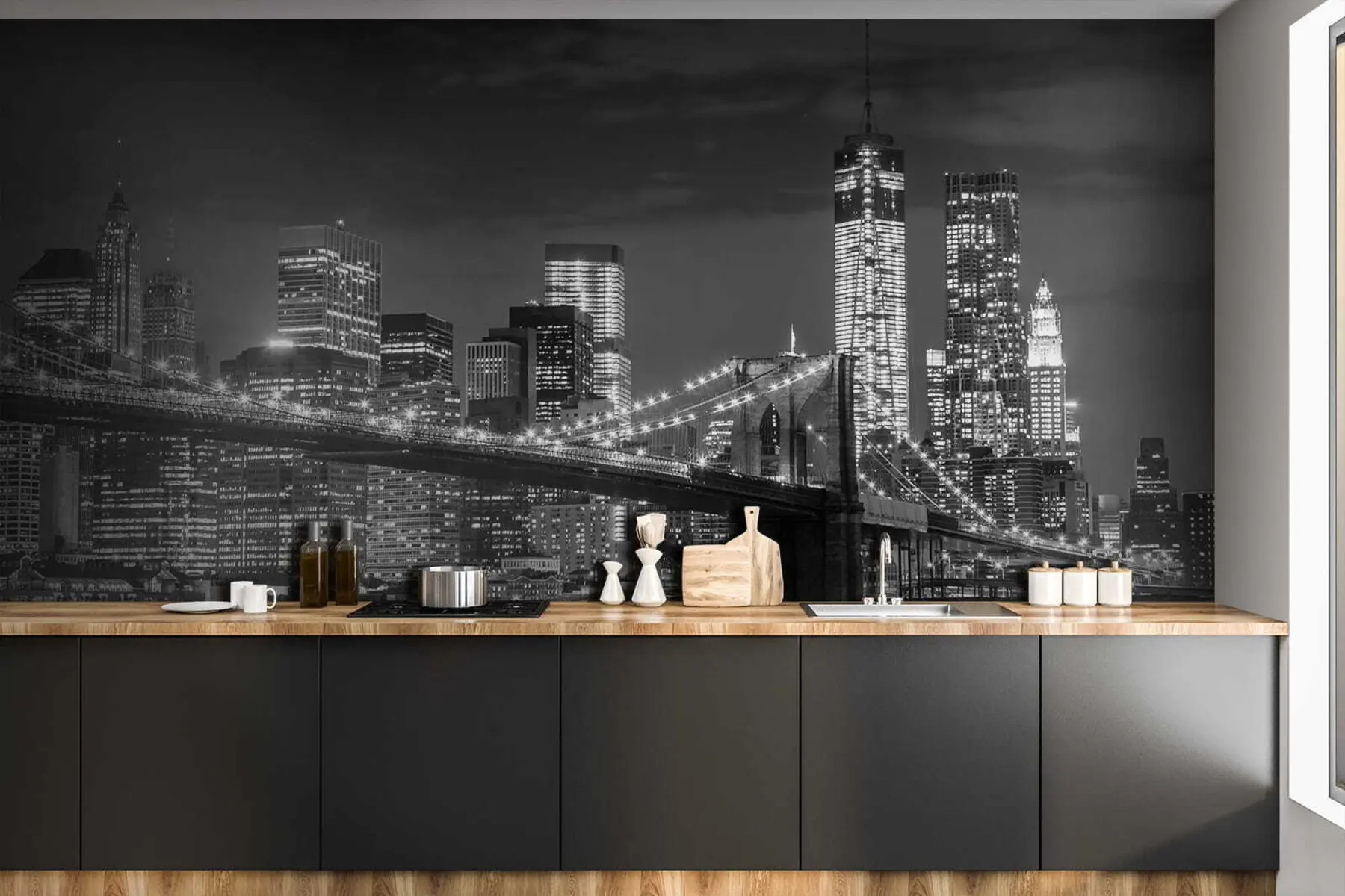 Fototapete Nachtstadt u56428