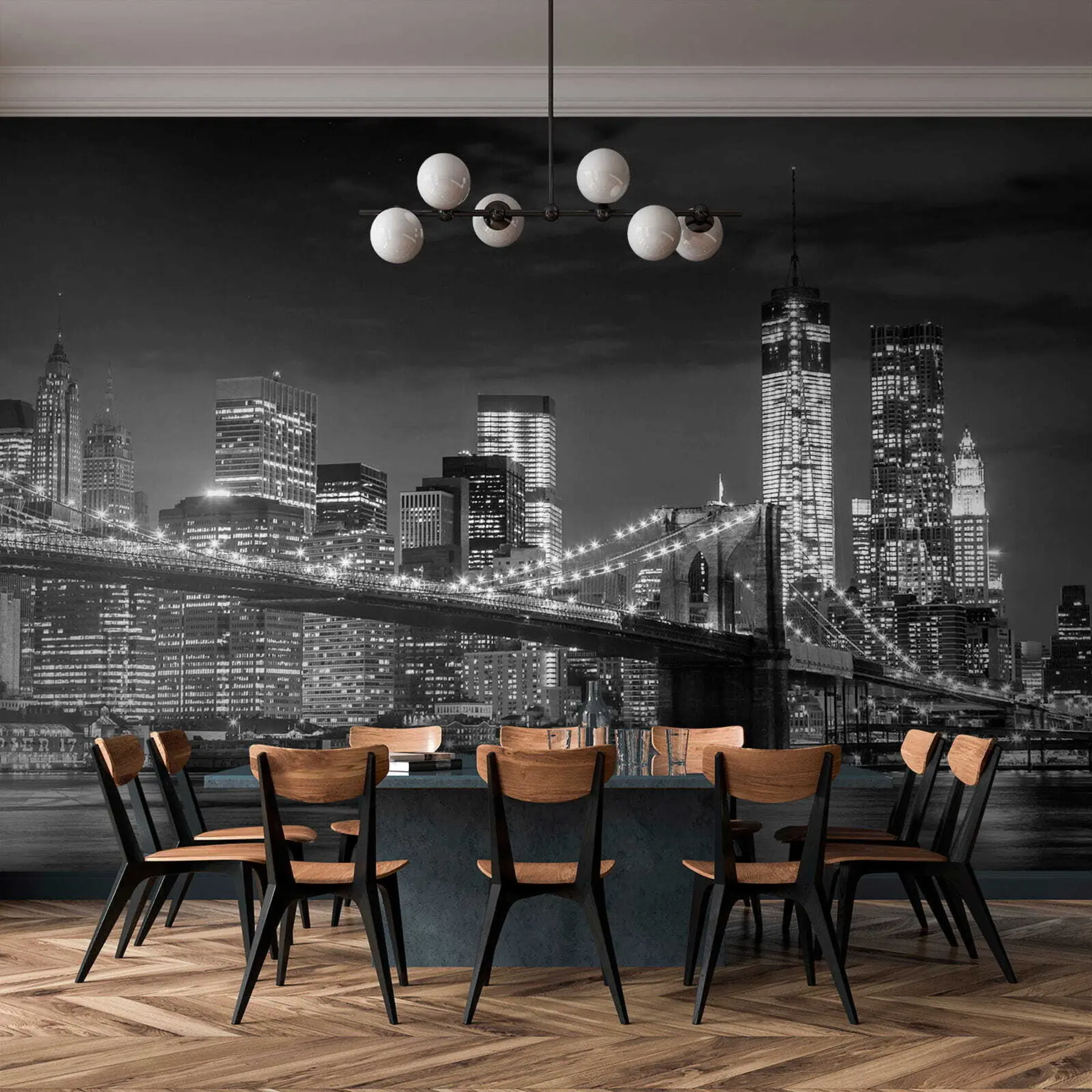 Fototapete Nachtstadt u56428