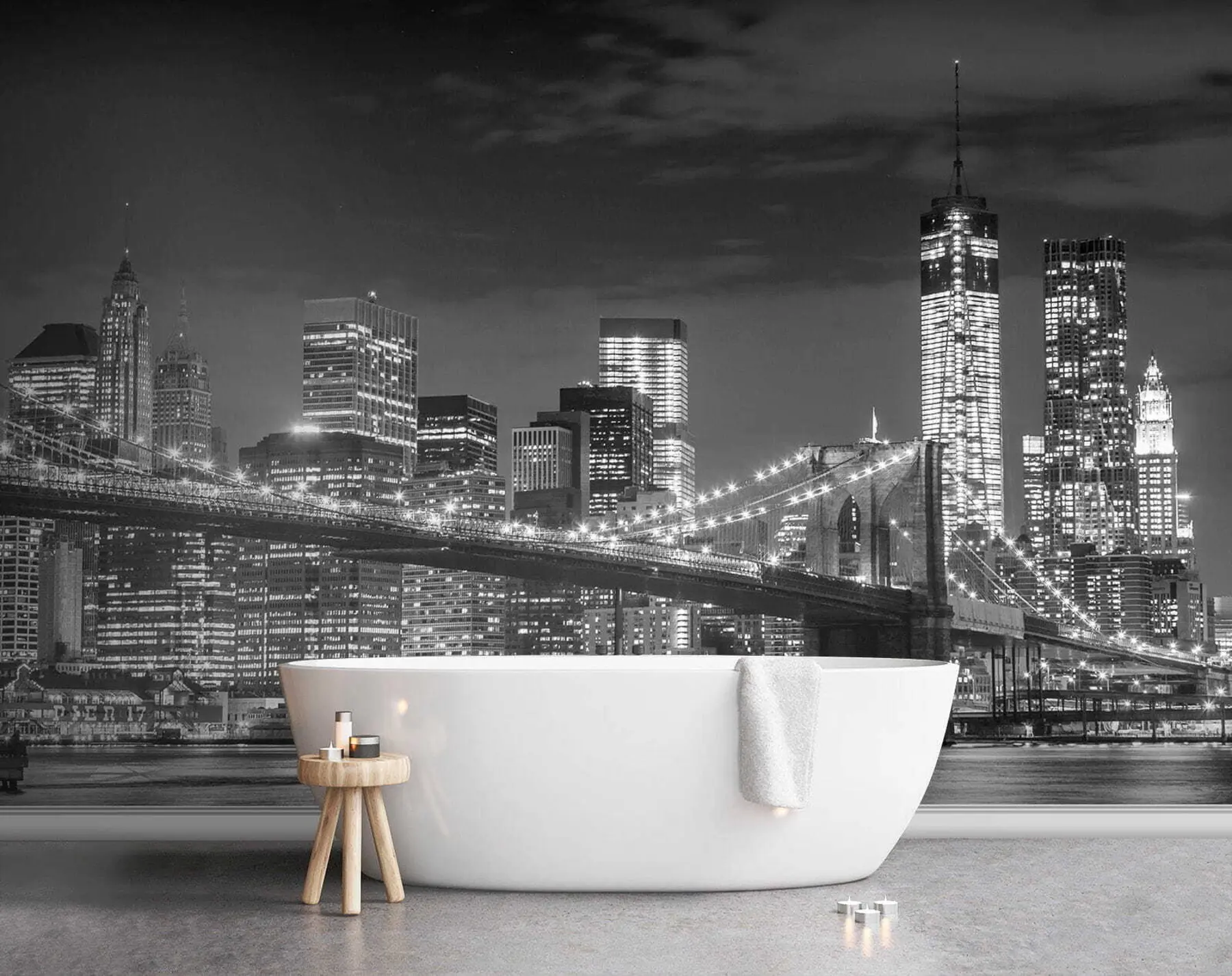 Murale Ville de nuit u56428