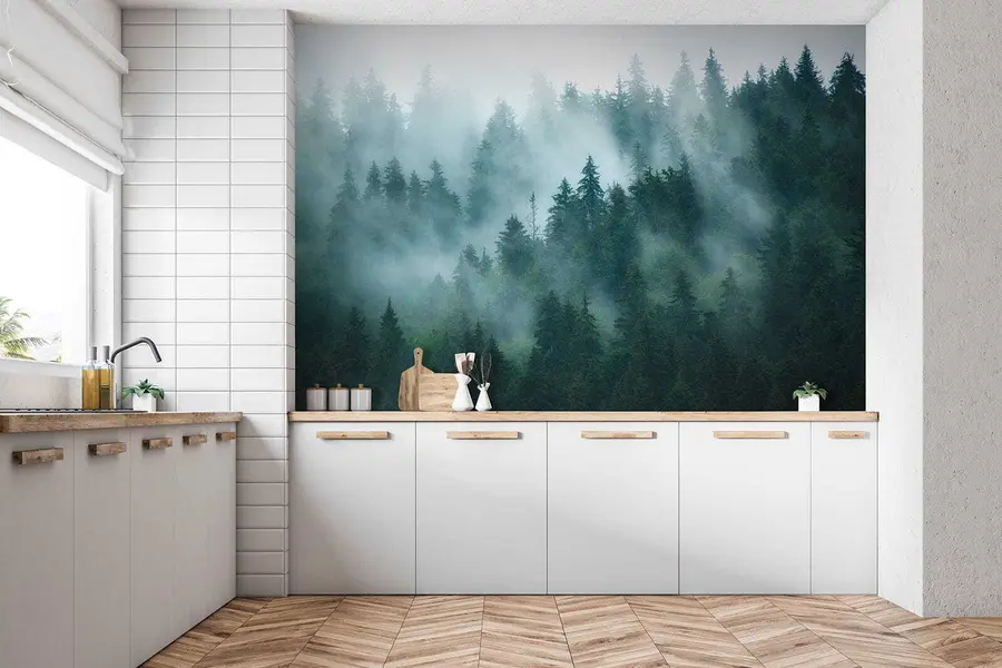 Murale Forêt brumeuse u57914