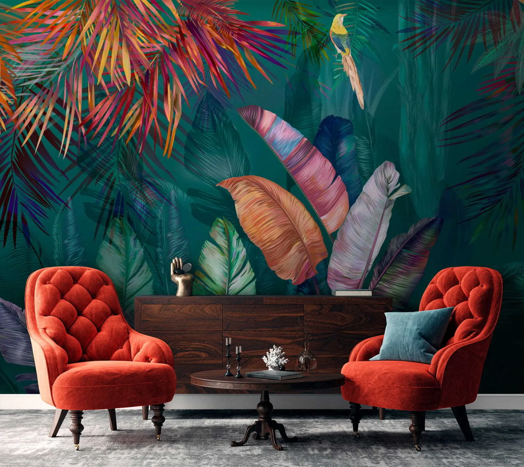 Murale Feuilles de bananier u60120