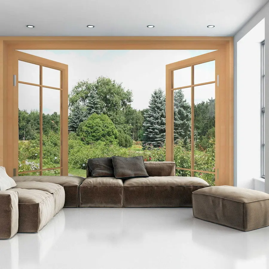 Fototapete Fenster Garten u60673