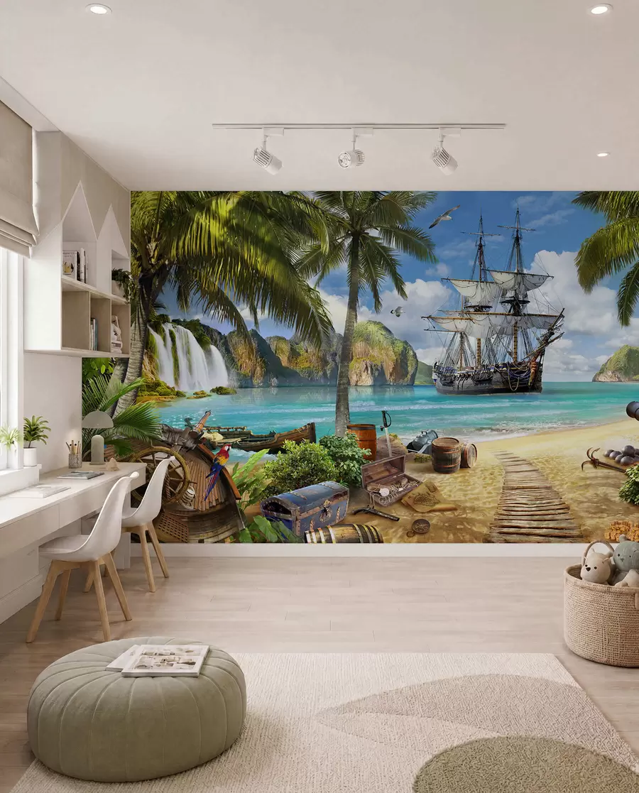 Murale Bateau pirate u62419