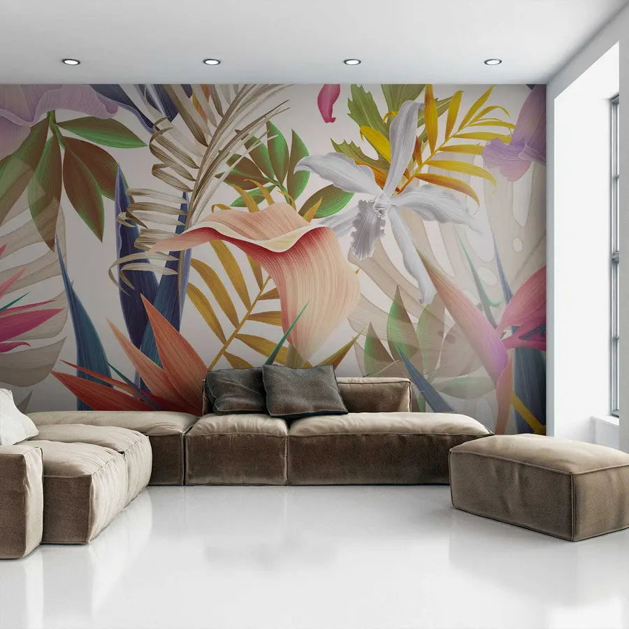 Fototapete Helle tropische Pflanzen u67199