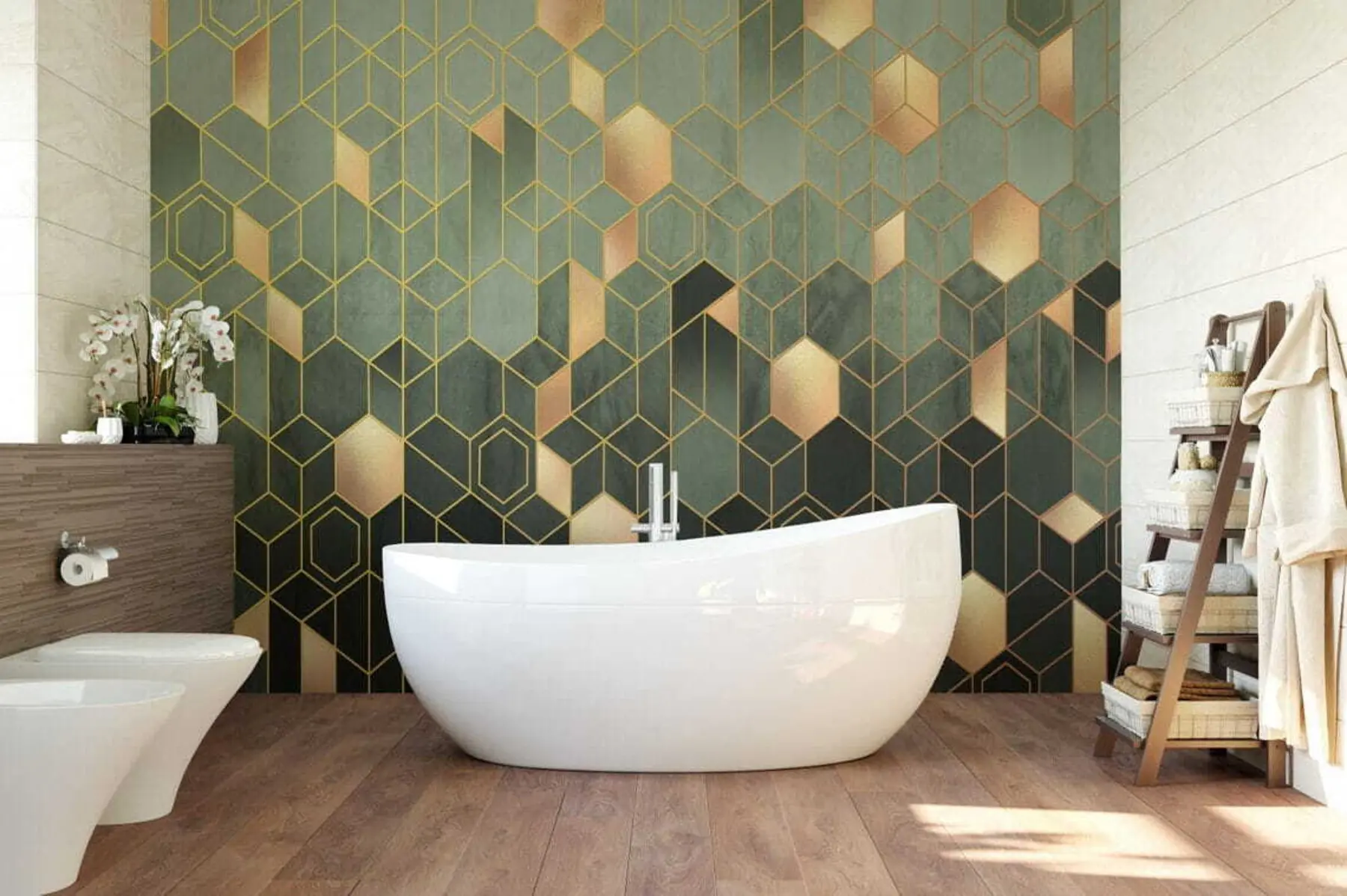 Fototapete Sechsecke u53261