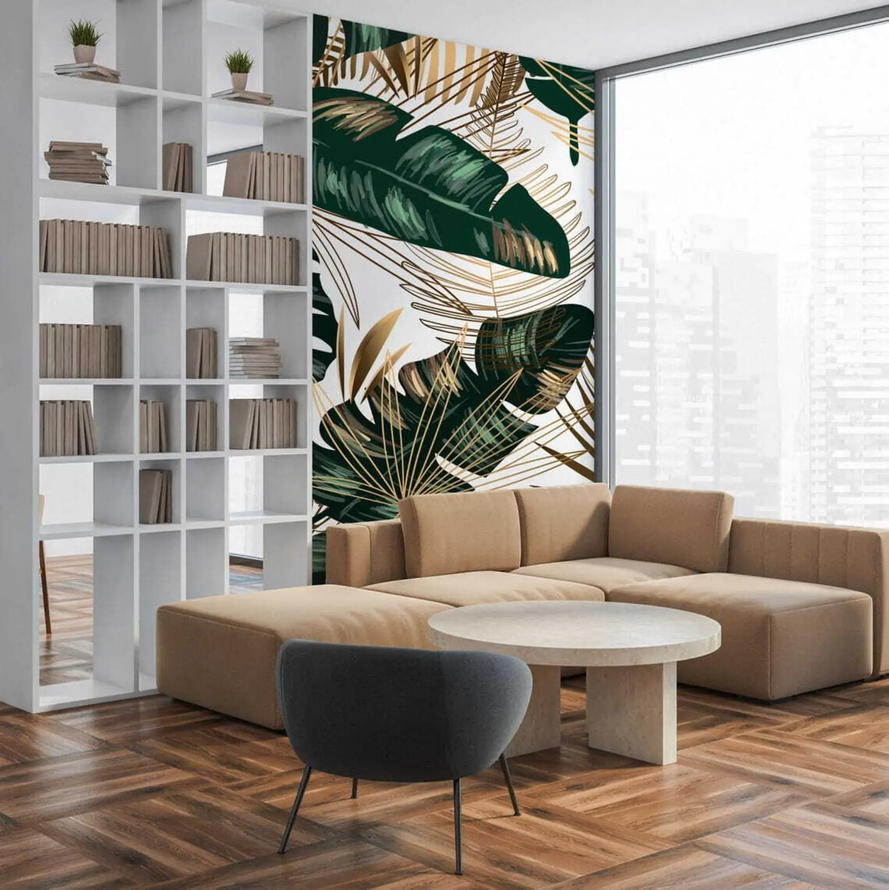 fototapeter Bananblade og palmeblade u53279