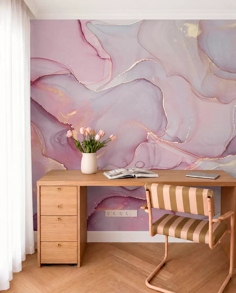 fototapeter Væske i pink u70787