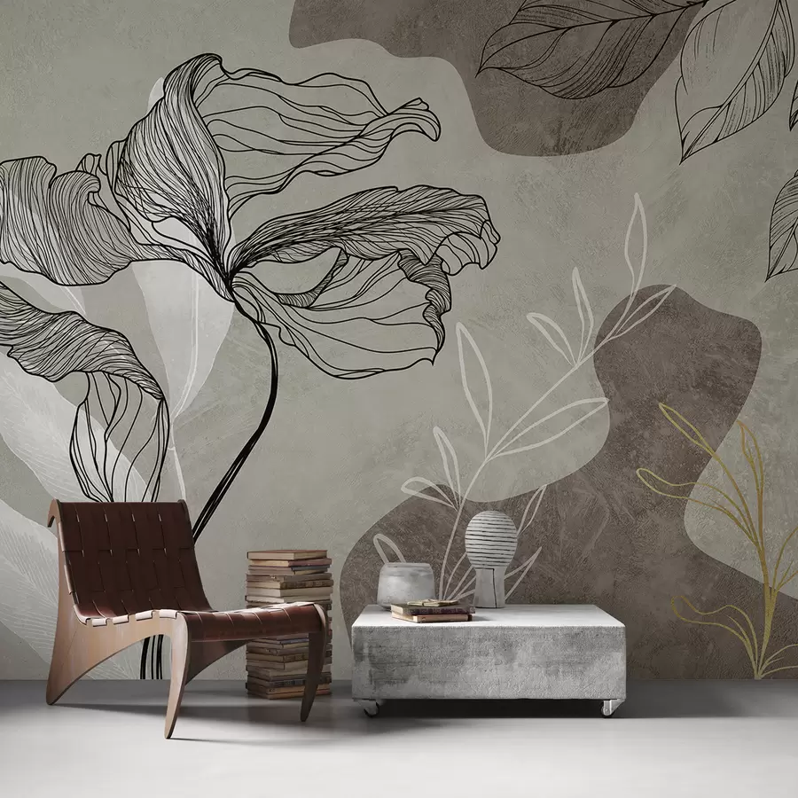 Fototapete Trendbohs Bögen und Pflanzen u71303